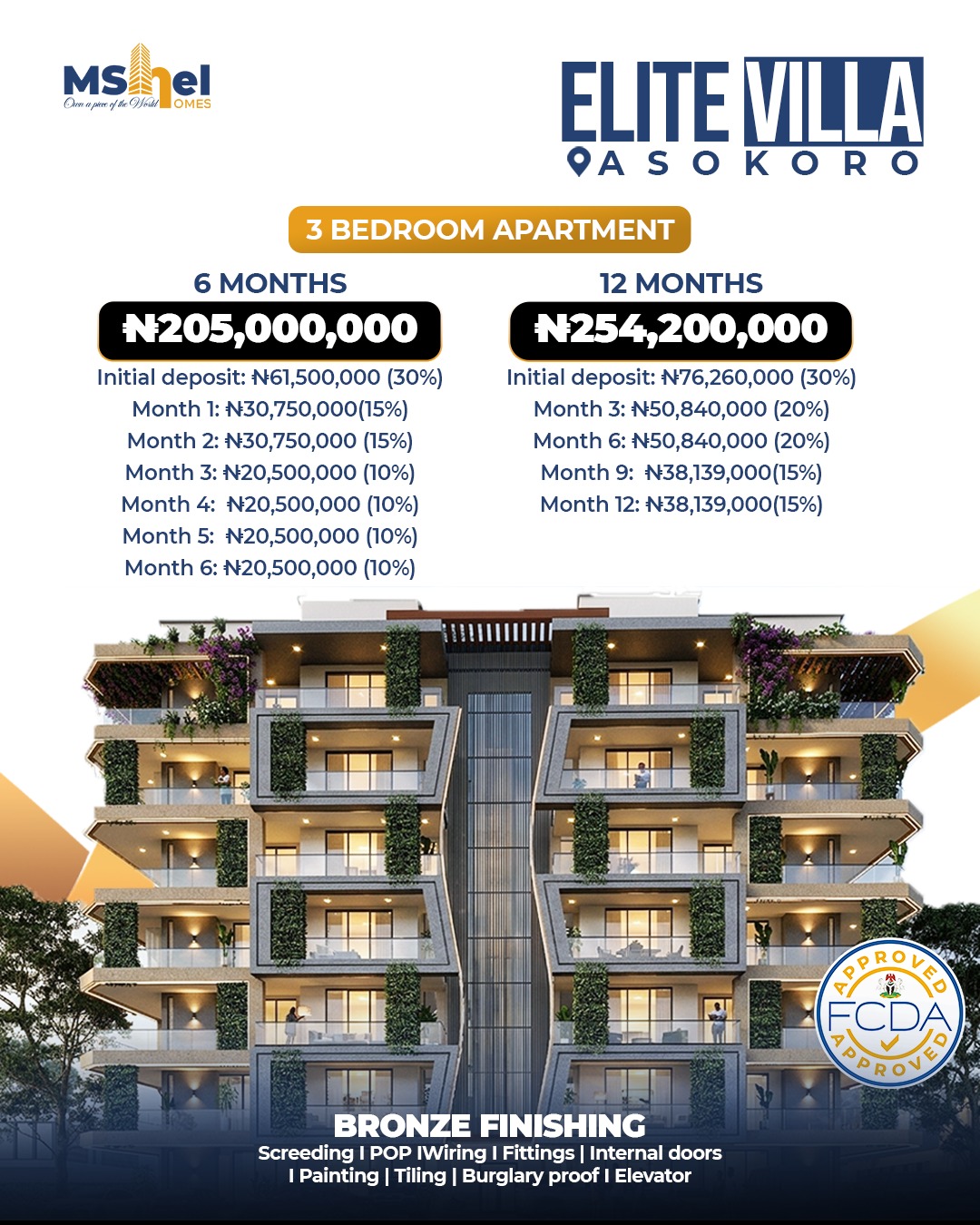 Property payment plan